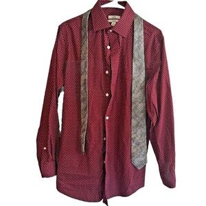 Men's Croft & Barrow Classic Button Down Long Sleeve with Van Heusen Tie